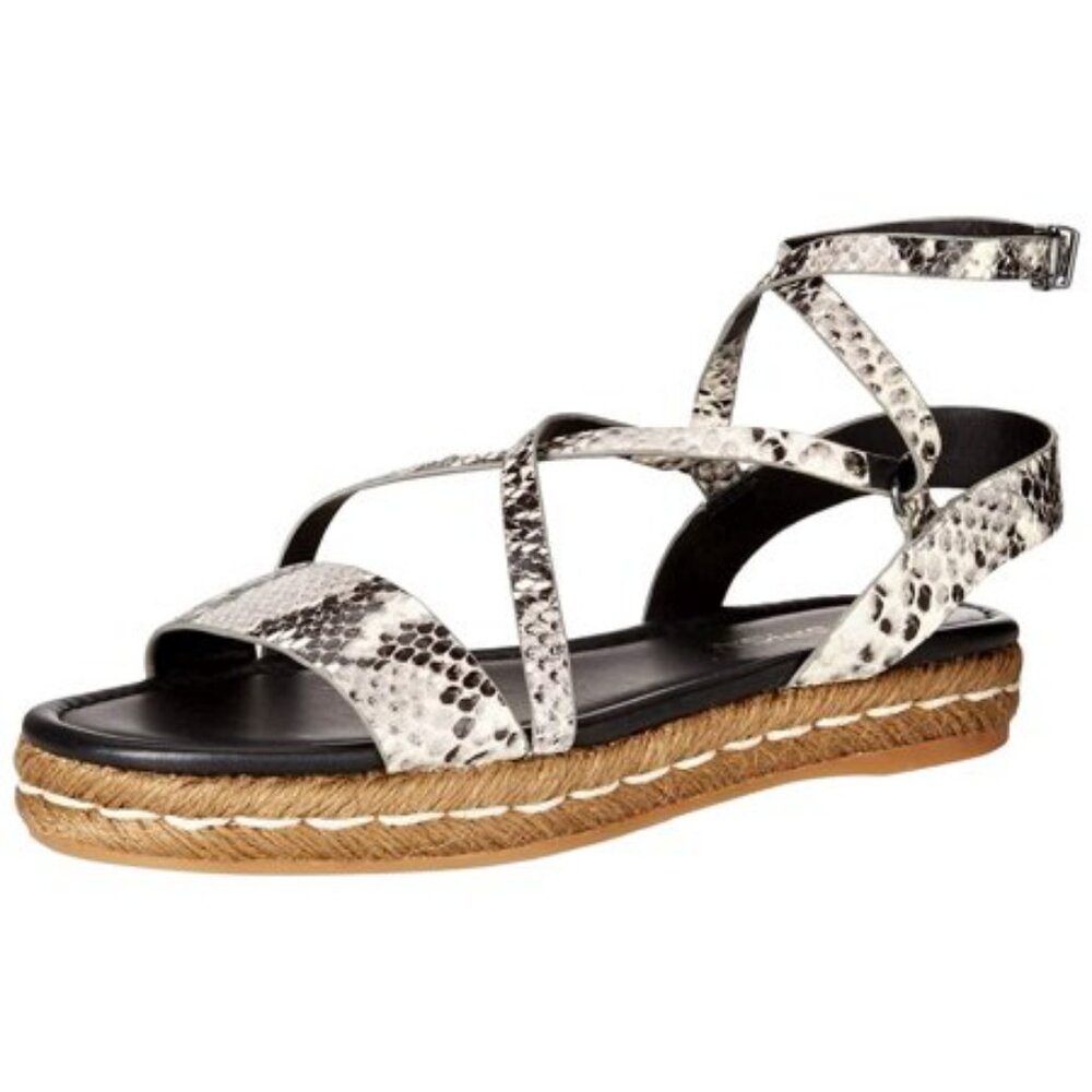 **SALE** Via Spiga Women's Laney Espadrille Sandal,  Snake, Sz 5M--NEW--7836